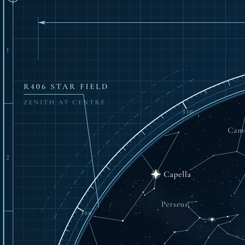 The bezel, at print size