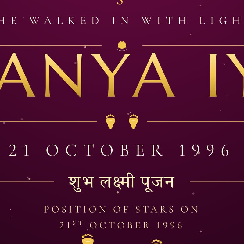The name and the date