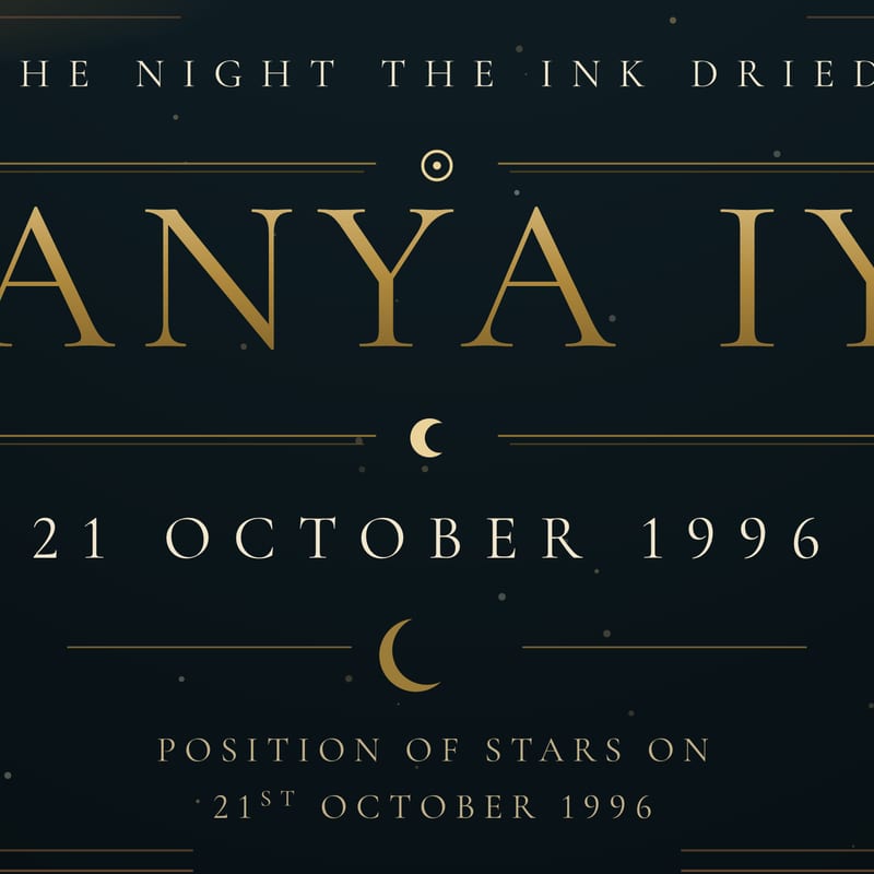 The name and the date