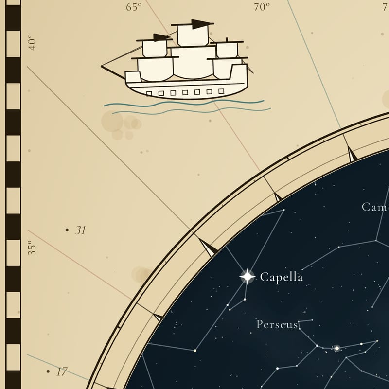 The bezel, at print size