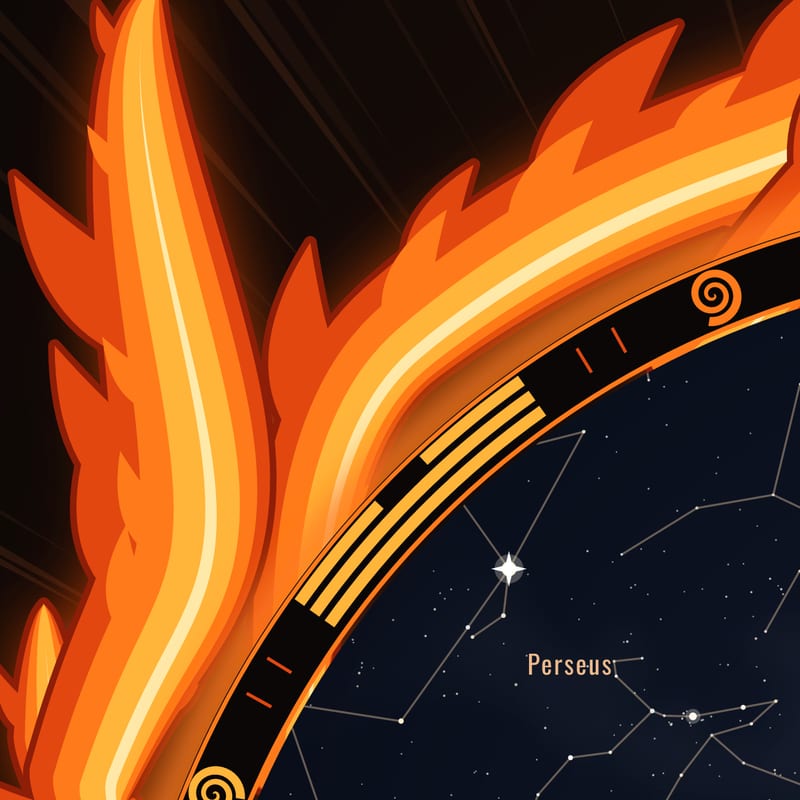 The bezel, at print size